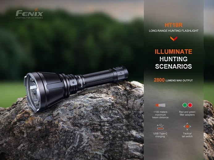 Fenix HT18R LED Long-Range Rechargeable Flashlight Flashlight Fenix
