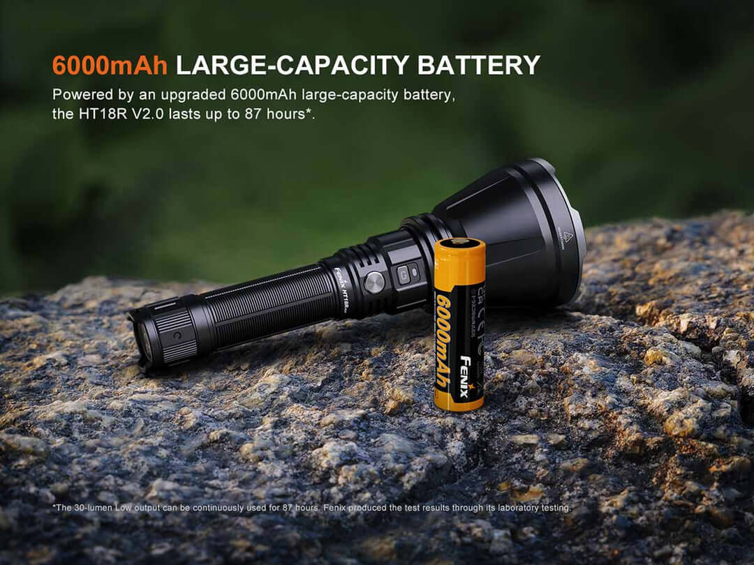 Fenix HT18R V2.0 LED Long-Range Rechargeable Flashlight