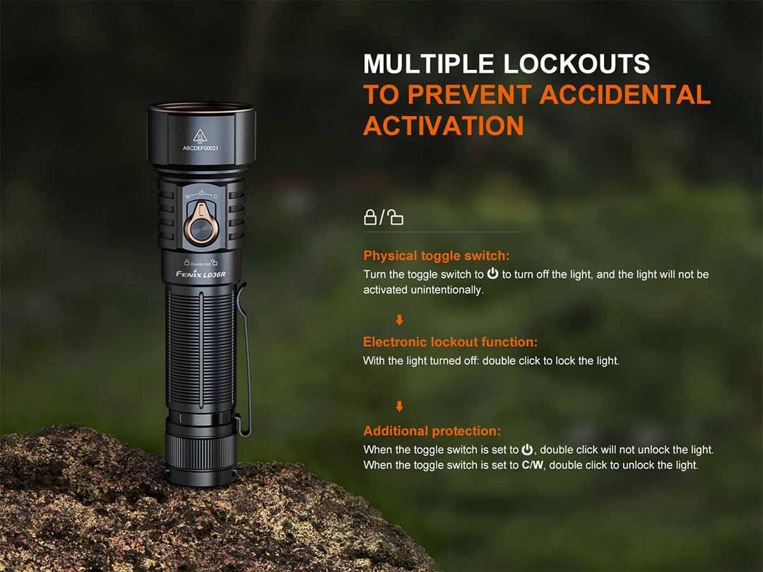 Fenix LD36R High-Performance Outdoor Flashlight - Options Flashlight Fenix