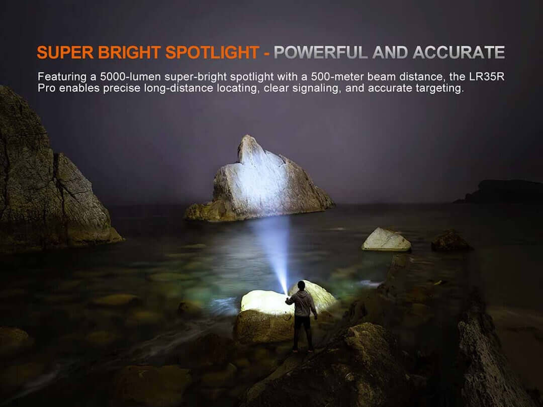 Fenix LR35R Pro 10 000 Lumen Rechargeable LED Flashlight