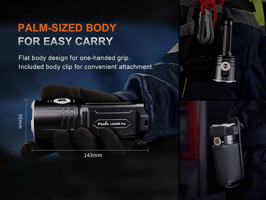 Fenix LR35R Pro 10 000 Lumen Rechargeable LED Flashlight