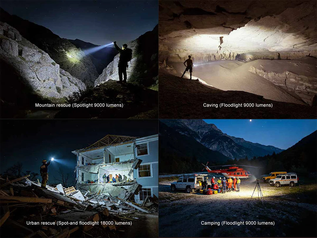 Fenix LR50R V2.0 – 18,000 Lumen High-Output Searchlight with UV & Red Light