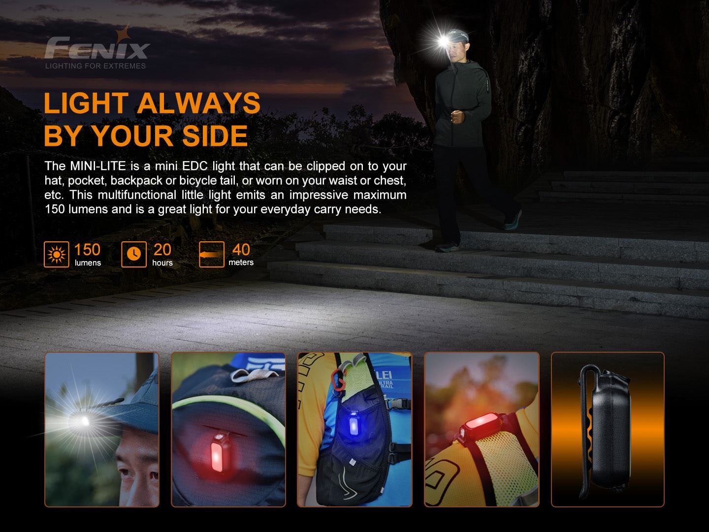 Fenix MINI-LITE Compact EDC Flashlight EDC LED Flashlight Fenix