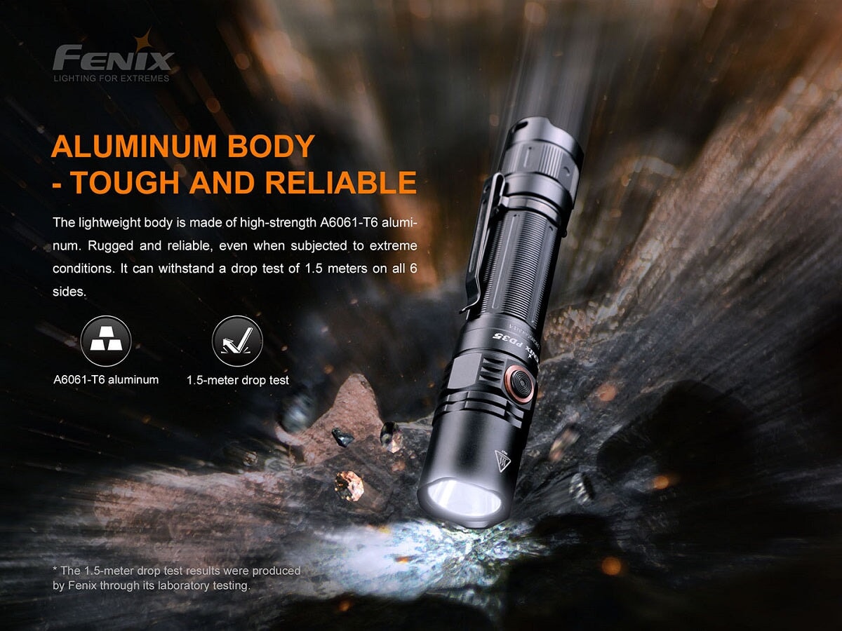 Fenix PD35 V3.0 Rechargeable Compact Flashlight