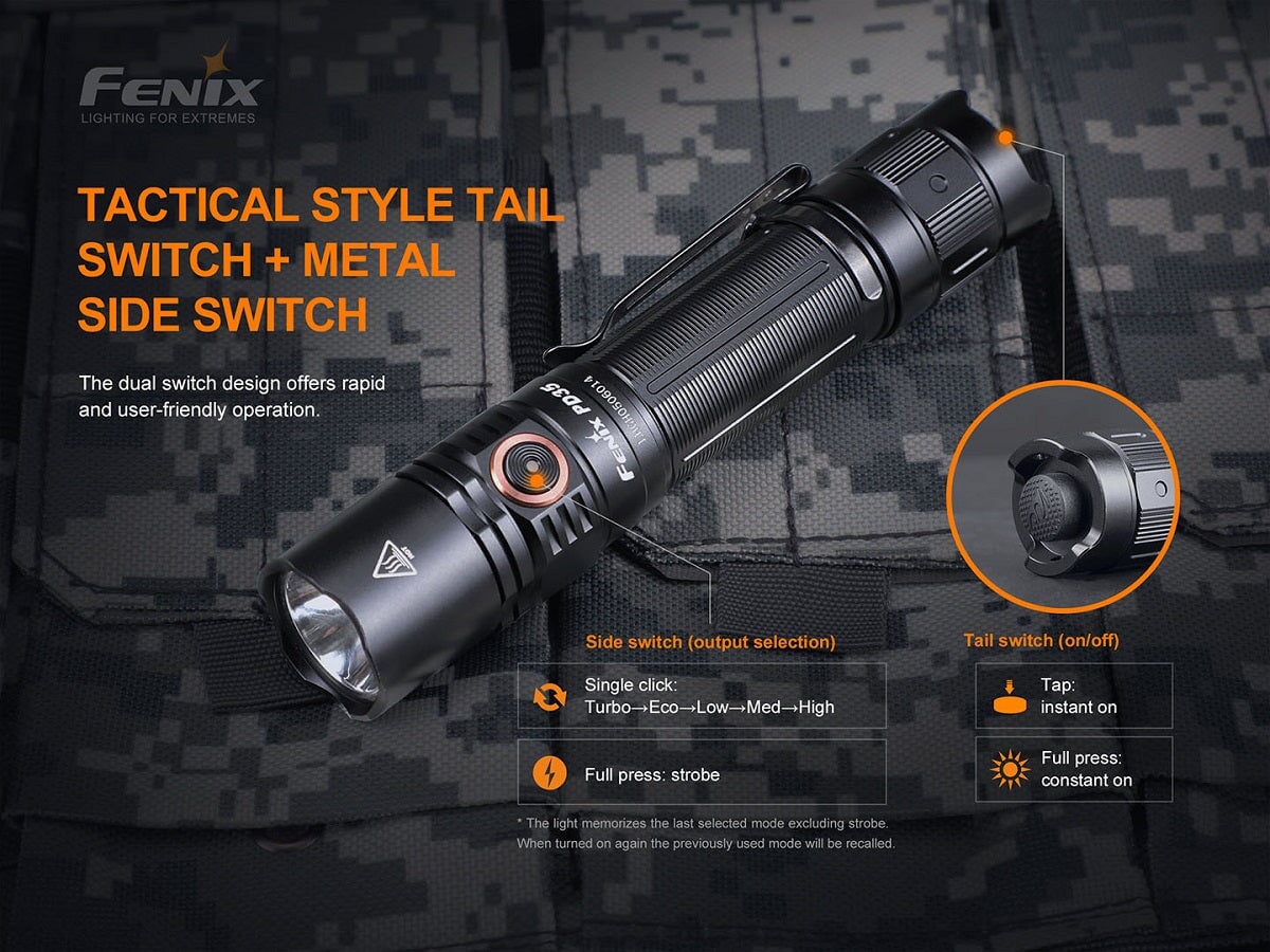 Fenix PD35 V3.0 Rechargeable Compact Flashlight