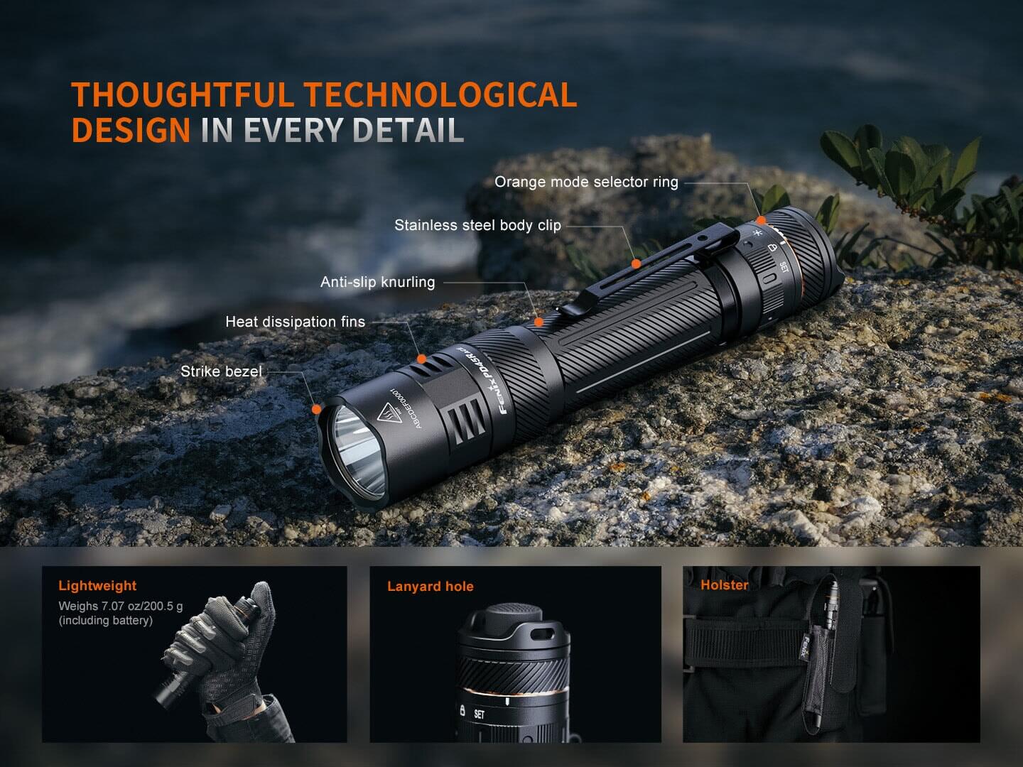 Fenix PD45R ACE Rechargeable Tactical LED Flashlight