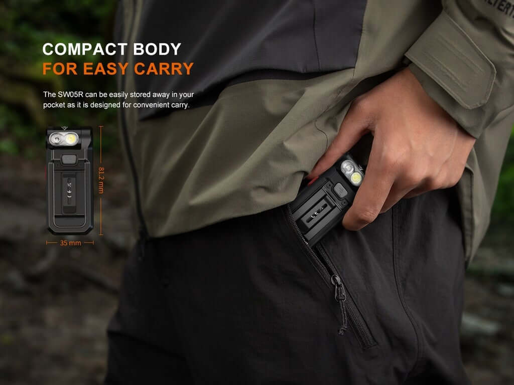 Fenix SW05R-RED - 150 lumens Red & White Lights Flashlight