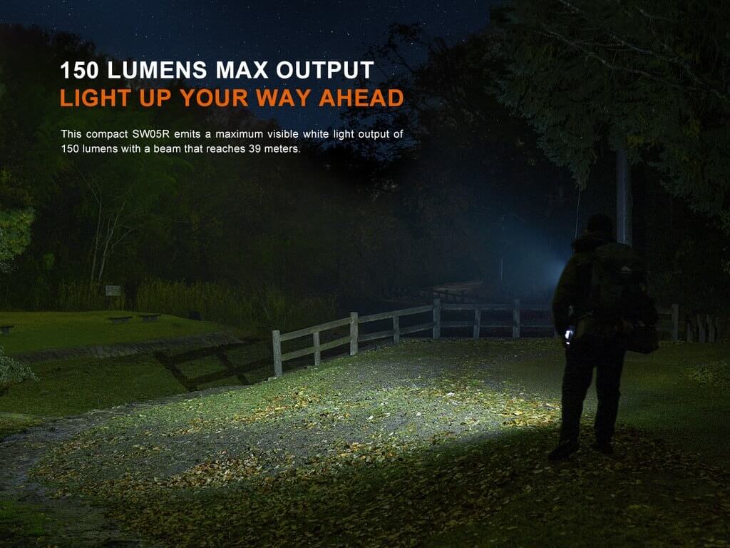 Fenix SW05R-RED - 150 lumens Red & White Lights Flashlight