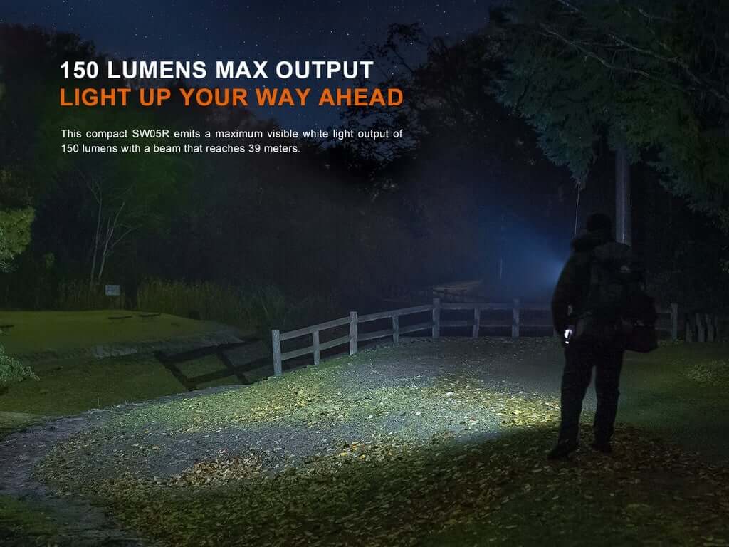 Fenix SW05R-UV - 150 lumens UV & White Lights Flashlight