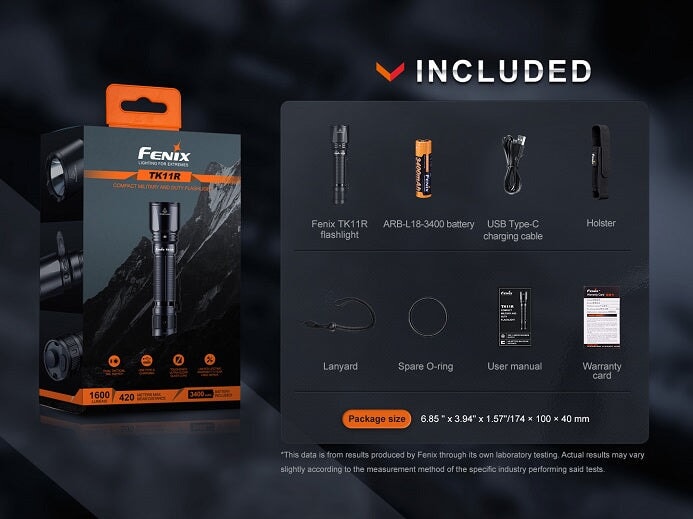 Fenix TK11R Rechargeable Tactical Flashlight Flashlight Fenix