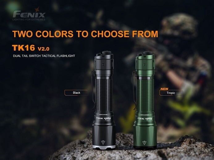 Fenix TK16 V2.0 Tactical Flashlight - 3100 Lumens Flashlight Fenix Black