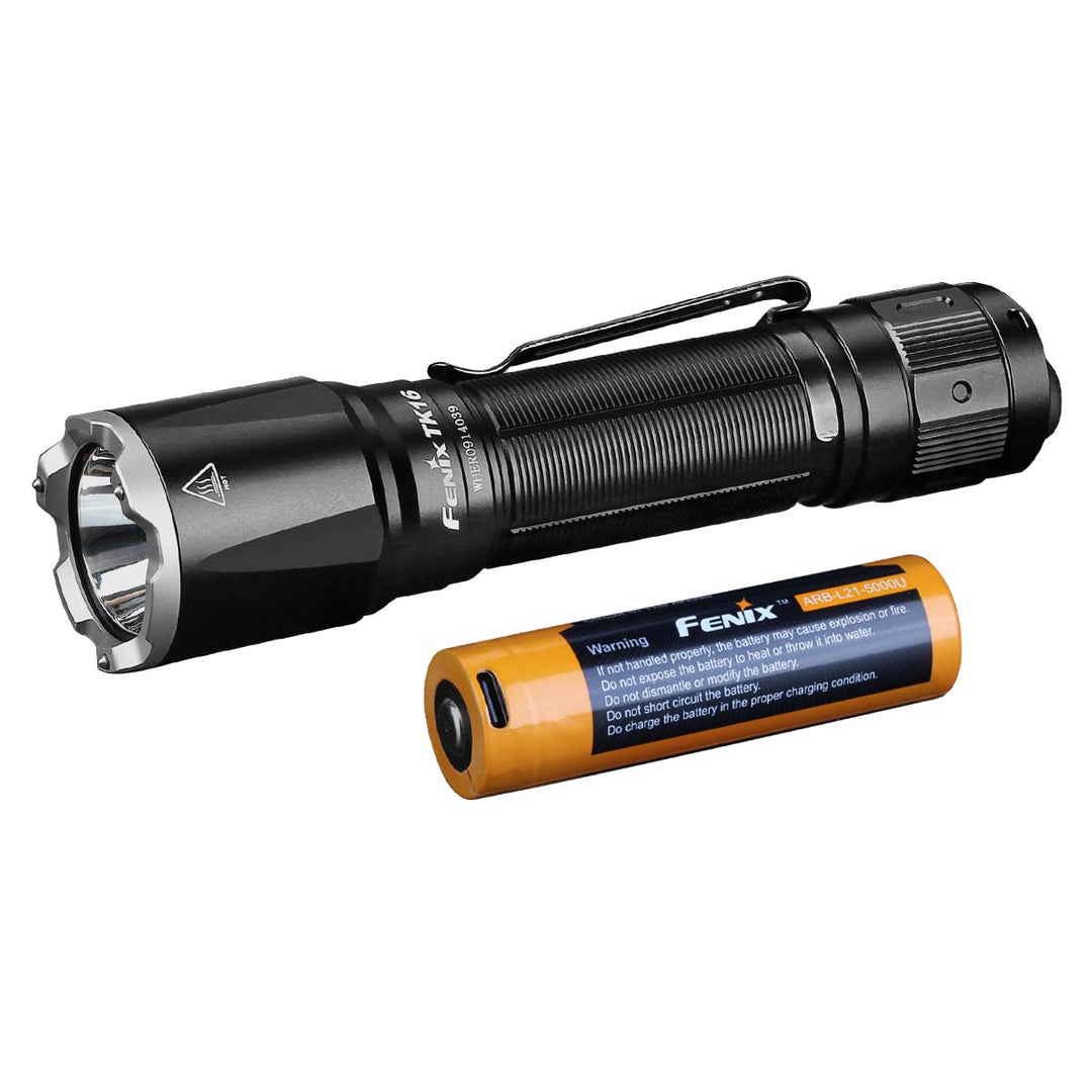 Fenix TK16 V2.0 Tactical Flashlight - 3100 Lumens + Free ARB-L21-5000U Battery