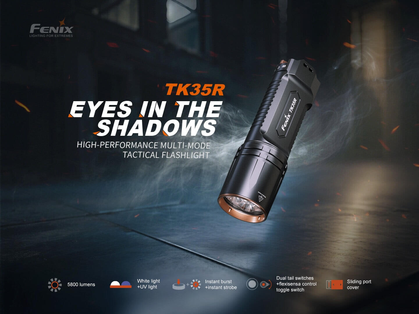 Fenix TK35R Rechargeable Tactical Flashlight