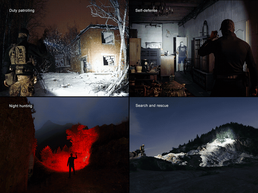 Fenix TK35R Red Rechargeable Tactical Flashlight