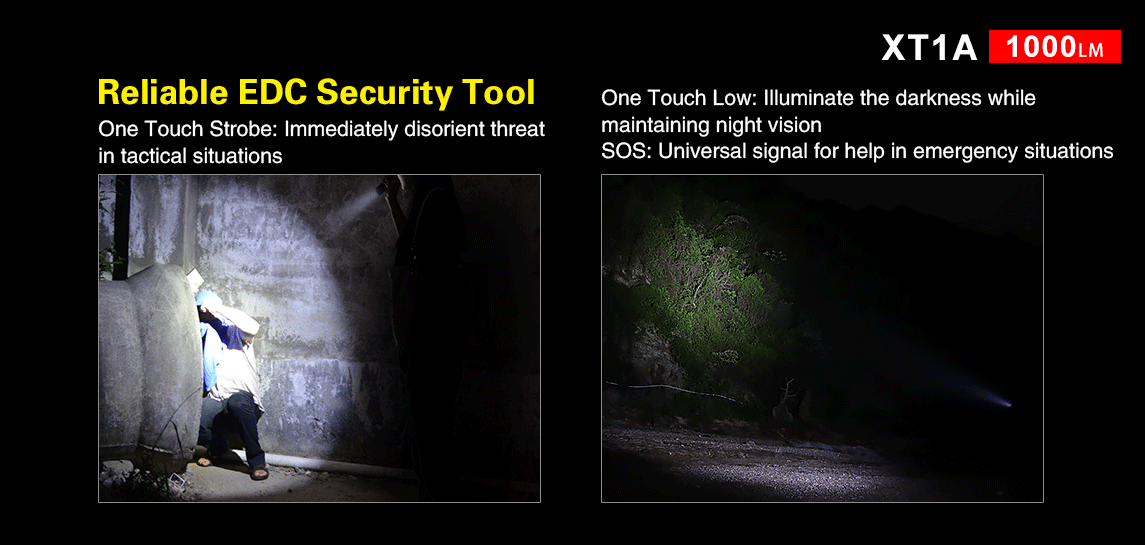 Klarus Tactical EDC Flashlight XT1A Flashlight Klarus