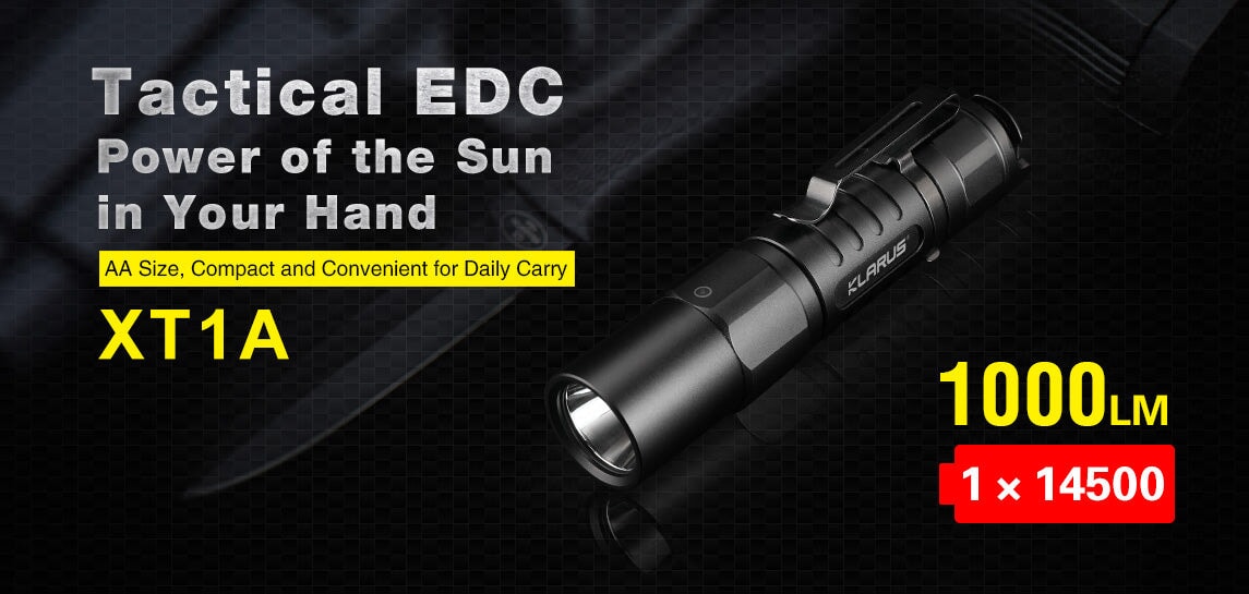 Klarus Tactical EDC Flashlight XT1A Flashlight Klarus