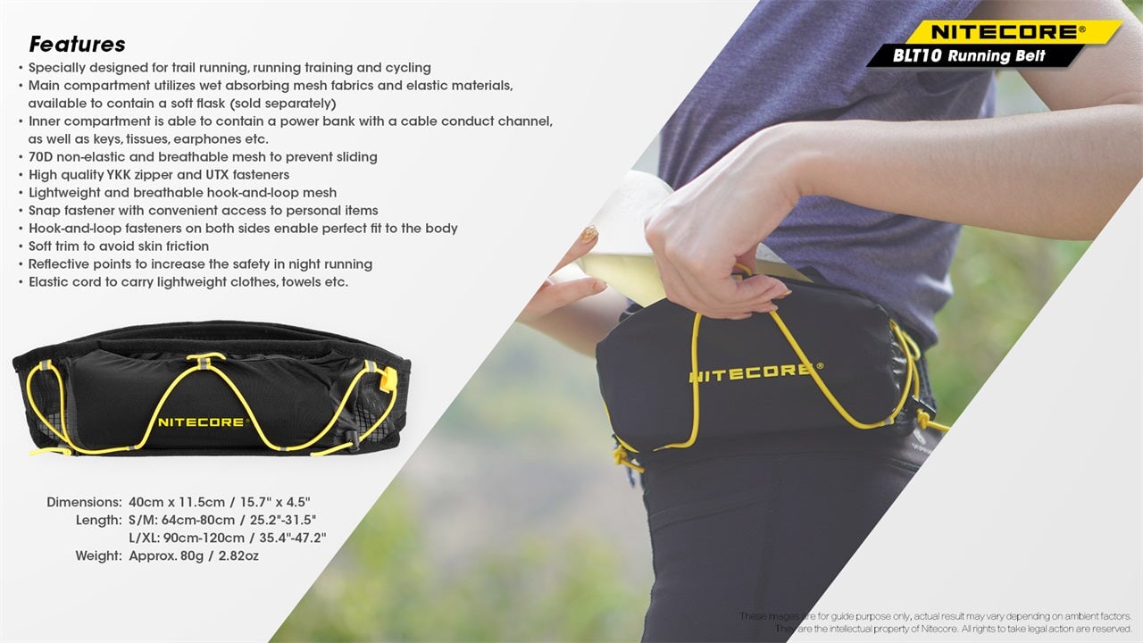 Nitecore BLT10 Running Belt Running Belt Nitecore