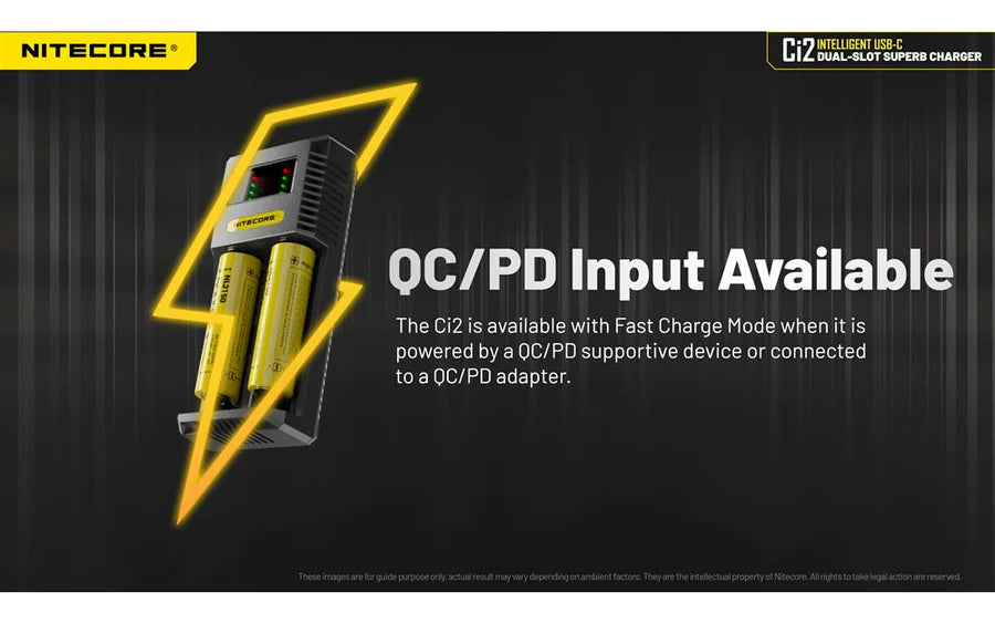 Nitecore Ci2 Dual Slot Universal Battery Charger Battery Charger Nitecore