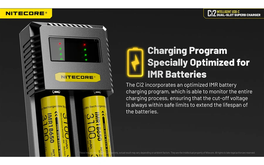 Nitecore Ci2 Dual Slot Universal Battery Charger Battery Charger Nitecore