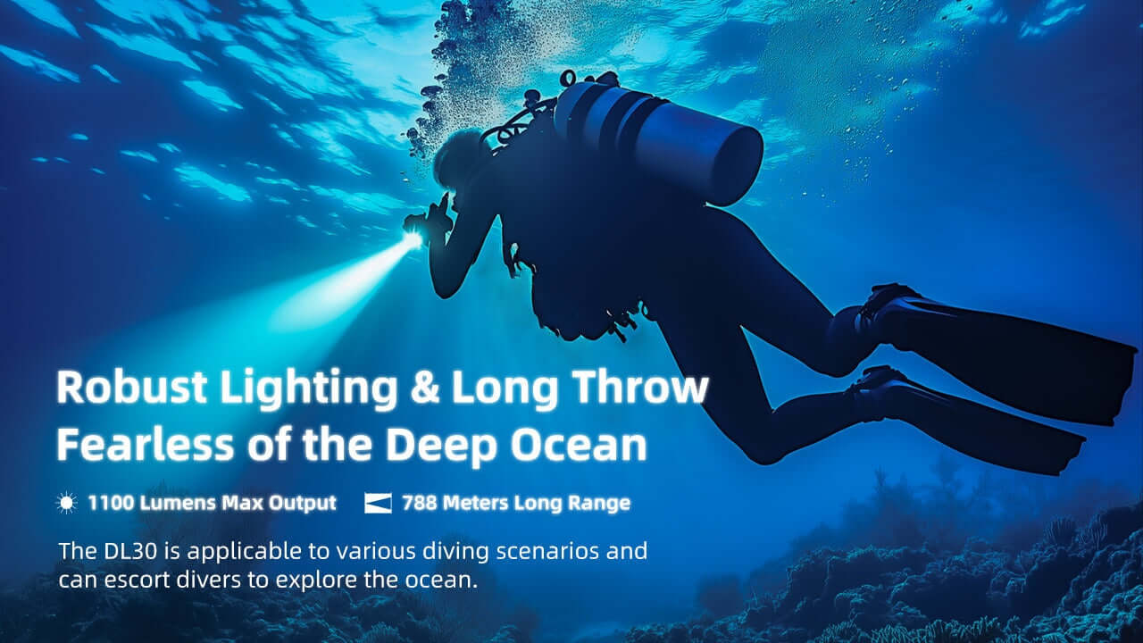 Nitecore DL 30 1100 Lumens Diving Flashlight