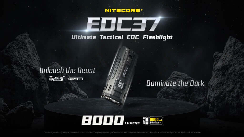 Nitecore EDC37 8000 Lumen Rechargeable EDC Flashlight
