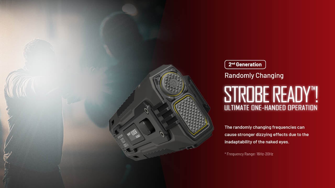 Nitecore EDC37 rechargeable compact EDC flashlight with 8000 lumens brightness for everyday and tactical lighting