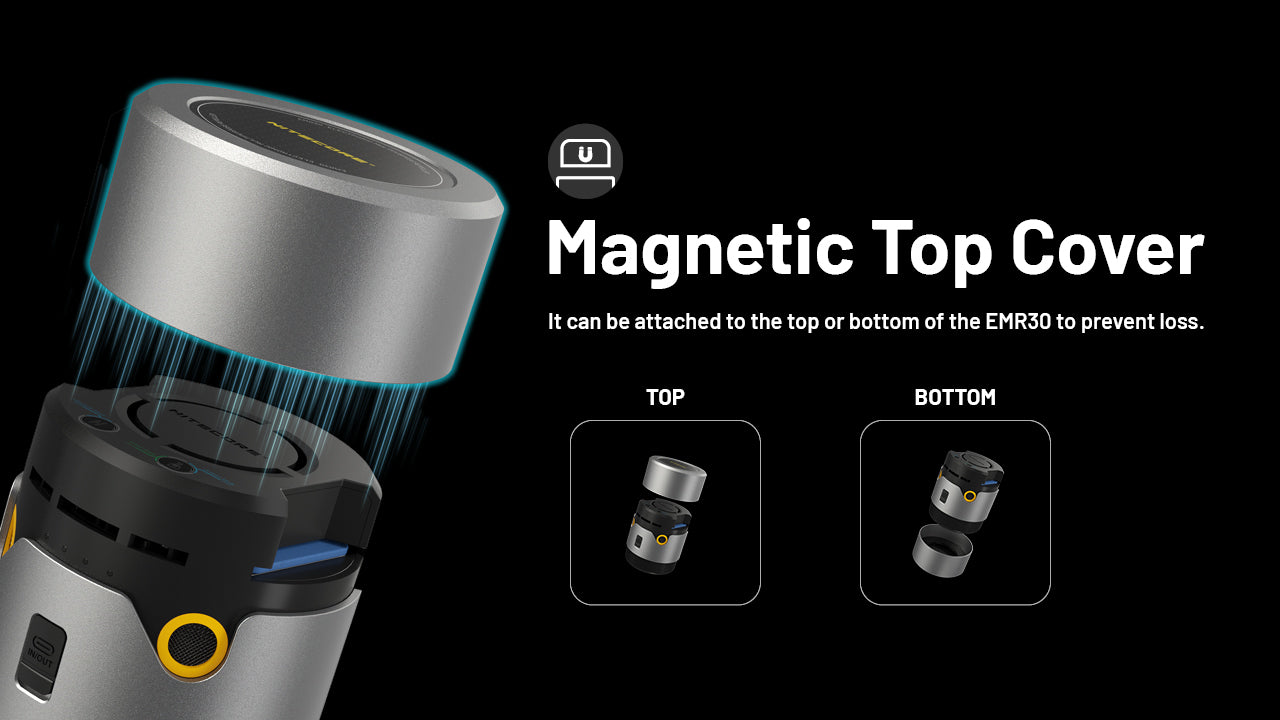 Nitecore EMR30 portable rechargeable mosquito repeller device for camping, hiking, and outdoor insect protection