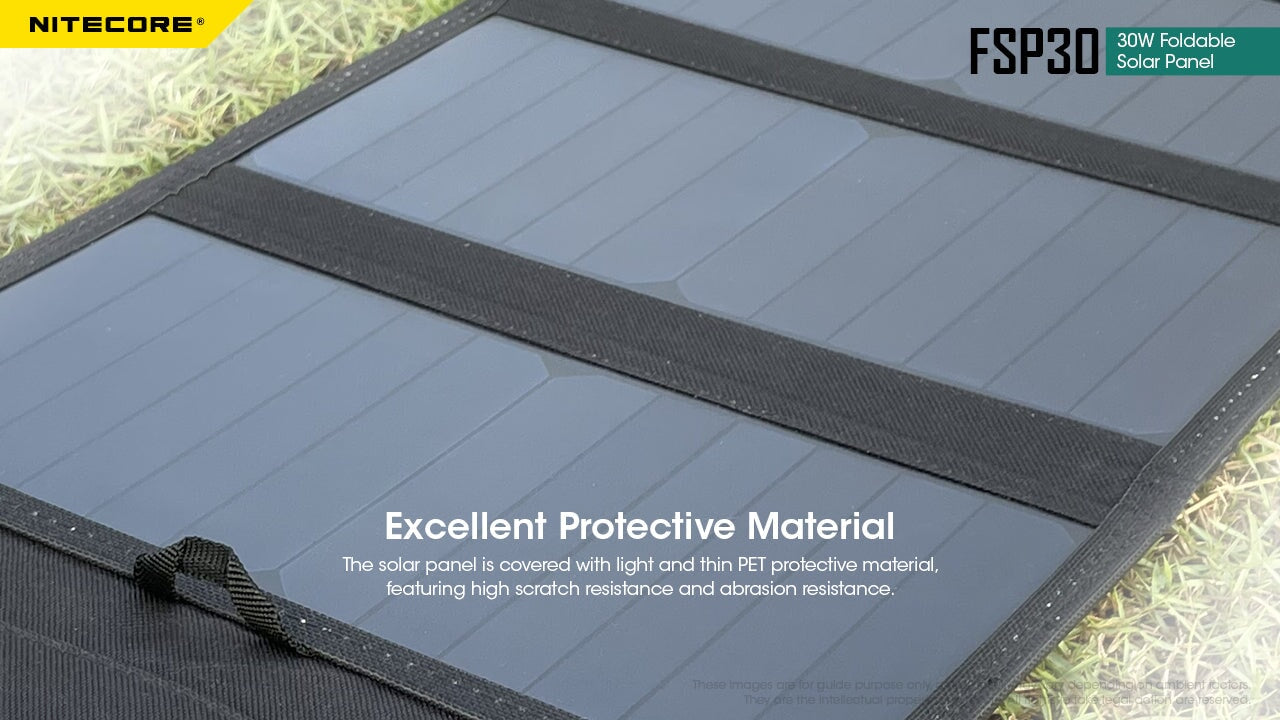 Nitecore FSP30 30W Foldable Solar Panel Flashlight Accessories Nitecore