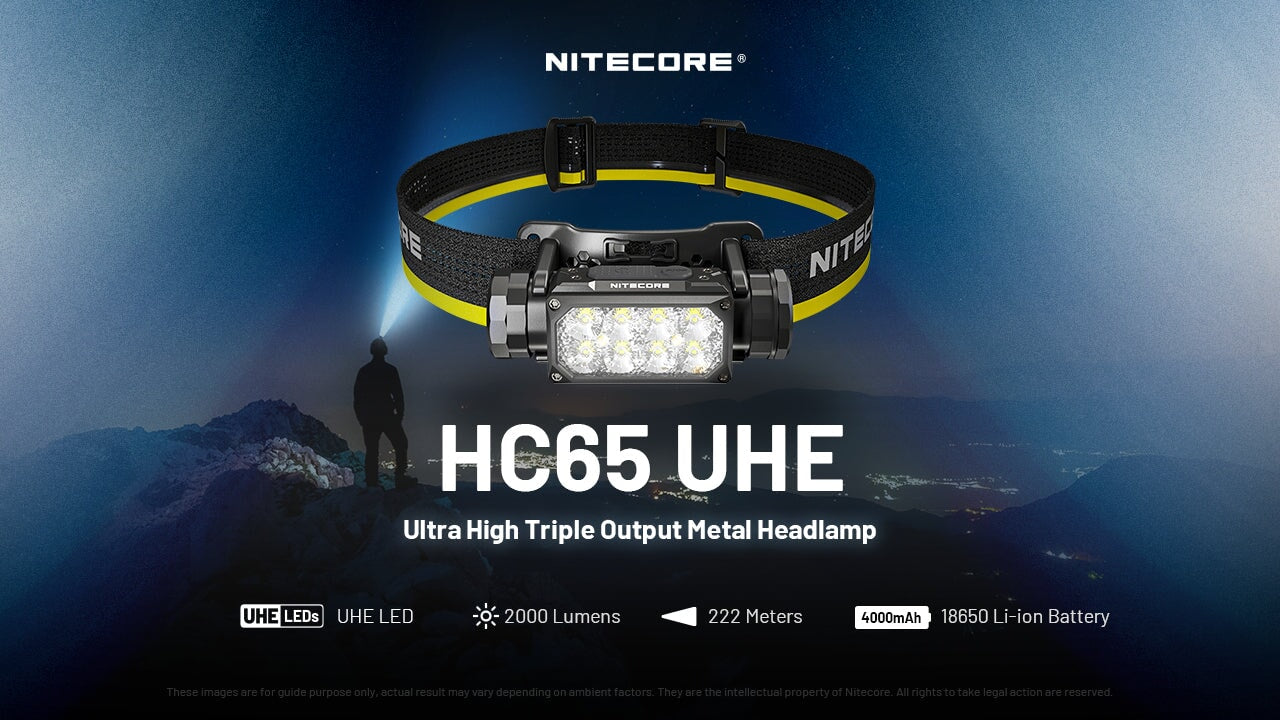 Nitecore HC65 UHE 2000 Lumen USB-C Rechargeable Headlamp Headlamp Nitecore