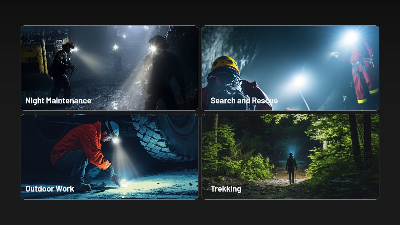 Nitecore HC70 UHE rechargeable LED headlamp with 1600 lumens brightness and extra-long runtime for caving, camping, and professional outdoor use