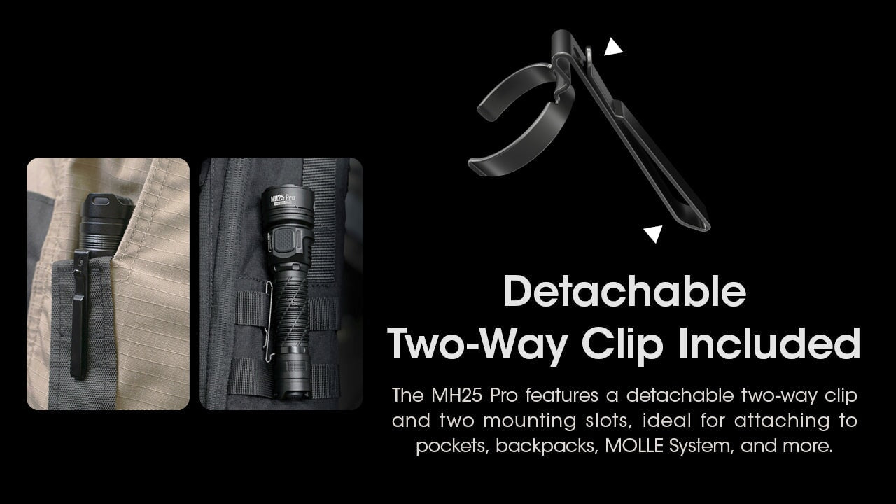 Nitecore MH25 Pro Long range Rechargeable Flashlight - 3300Lumens Flashlight Nitecore