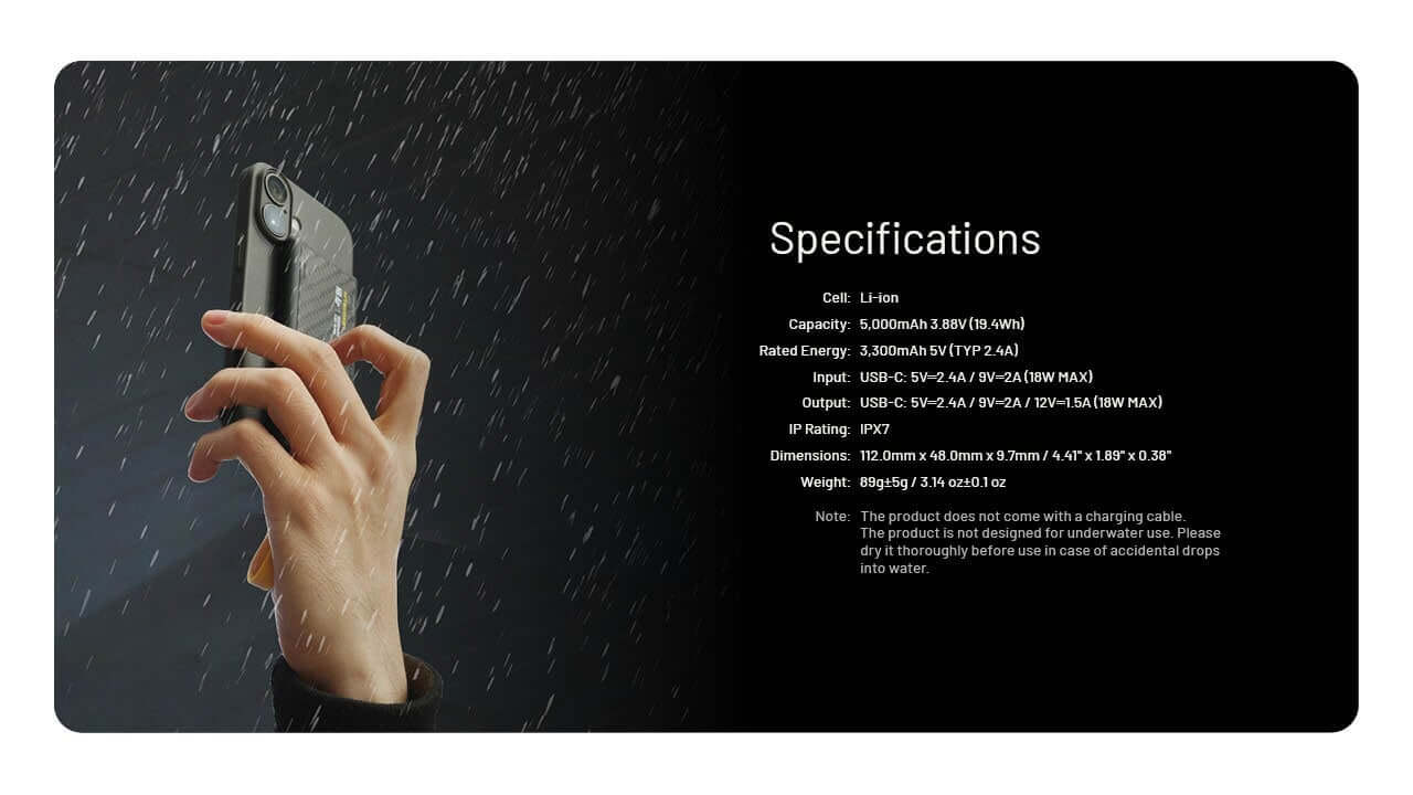 Nitecore NB Air 5000 Slim Power Bank