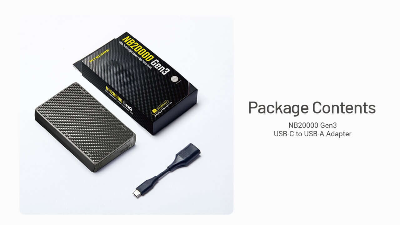 Nitecore NB20000 Gen 3 Power Bank