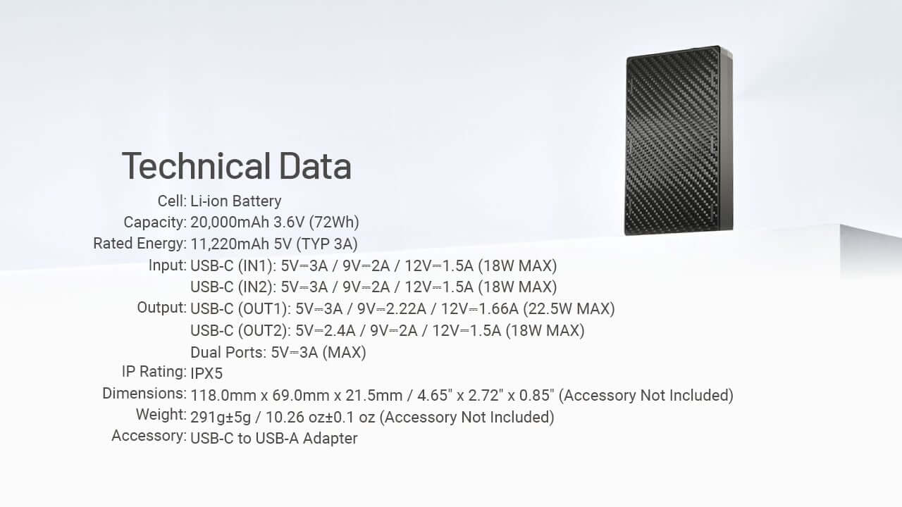 Nitecore NB20000 Gen 3 Power Bank