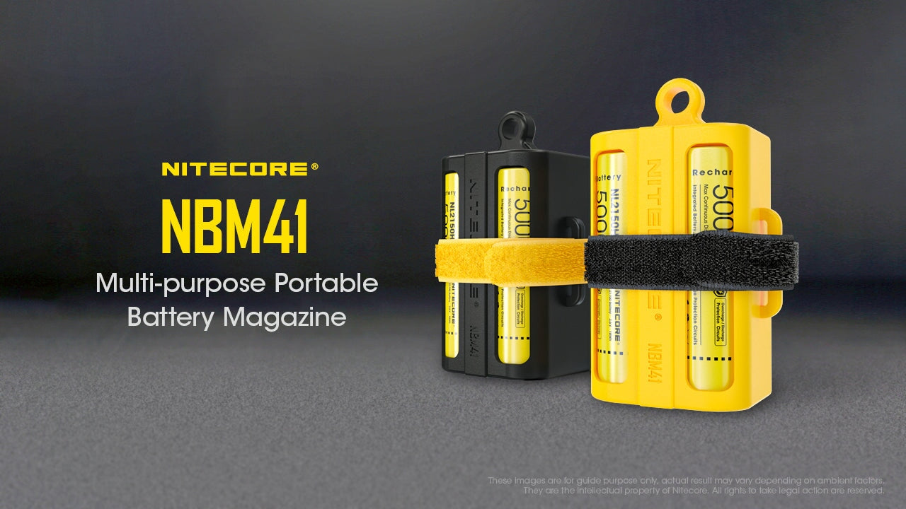 Nitecore NBM41 21700 Battery holder - Black Flashlight Accessories Nitecore