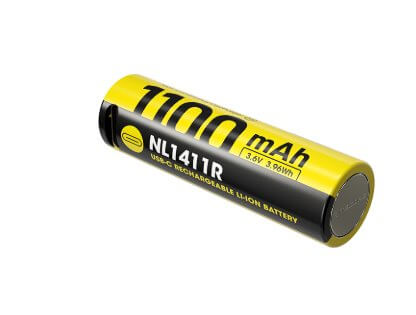 Nitecore NL1411R 14500 USB-C Li-ion Battery 1100mAh