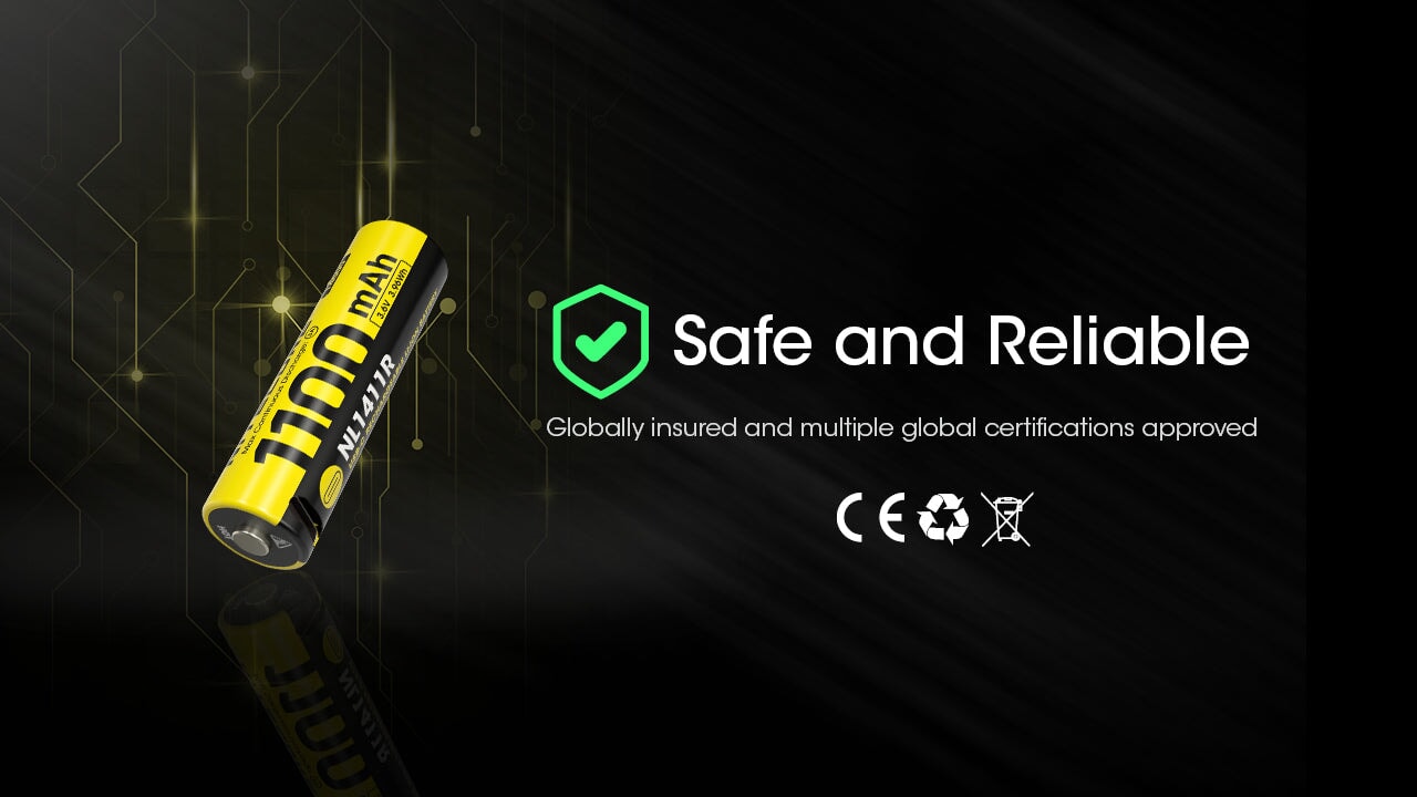 Nitecore NL1411R Rechargeable Batteries Nitecore