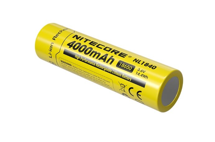 Nitecore NL1840 18650 Li-ion Battery 4000mAh Rechargeable Batteries Nitecore