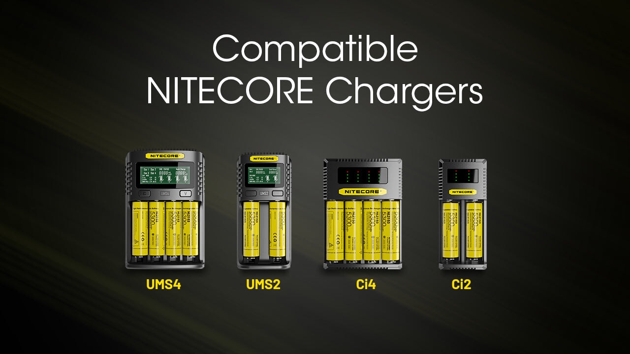 Nitecore NL2153 21700 Li-ion rechargeable 5300mAh battery for flashlights, headlamps, and high-performance electronic devices