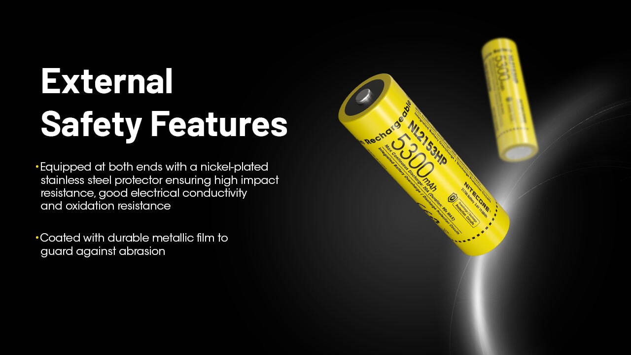Nitecore NL2153HP 5300mAh Rechargeable 21700 Battery Rechargeable Batteries Nitecore