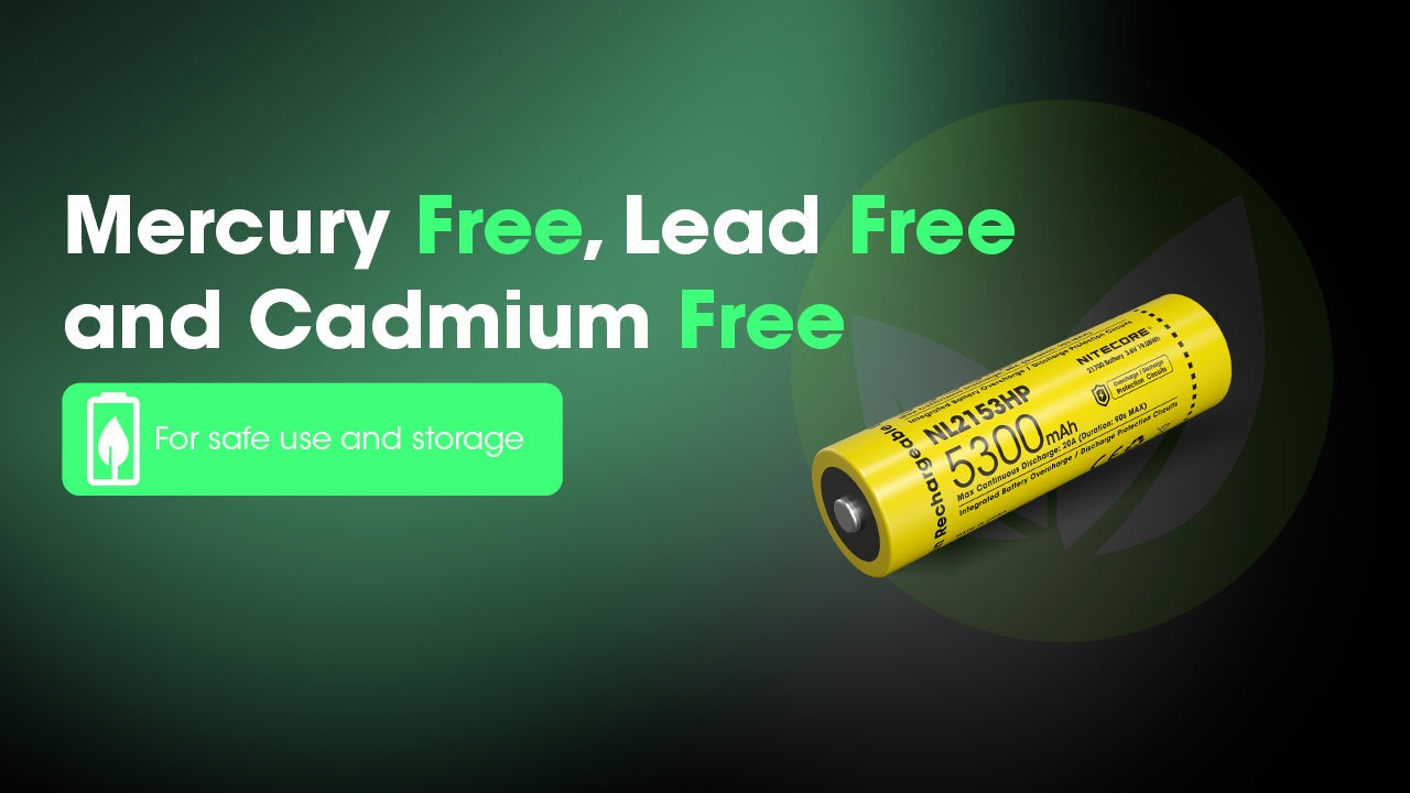 Nitecore NL2153HP 5300mAh Rechargeable 21700 Battery Rechargeable Batteries Nitecore