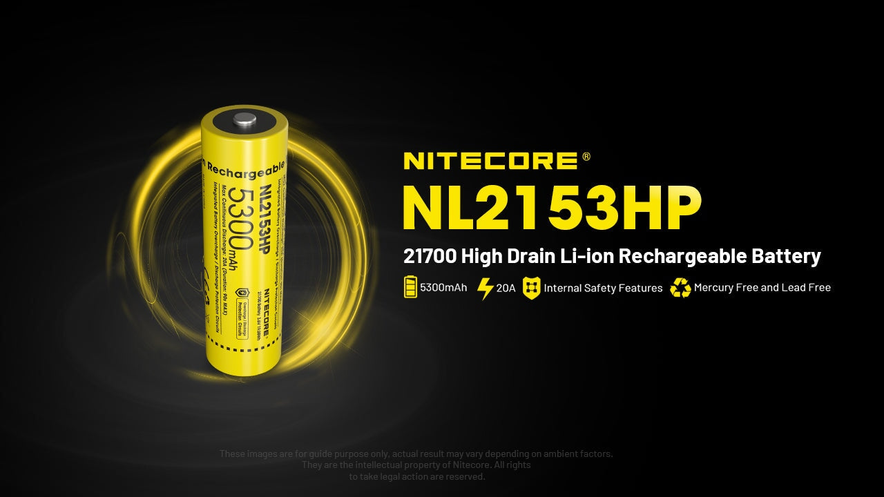 Nitecore NL2153HP 5300mAh Rechargeable 21700 Battery Rechargeable Batteries Nitecore