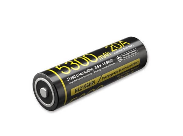 Nitecore NL2153HPi 21700 Li-ion 20A Battery 5300mAh Rechargeable Batteries Nitecore