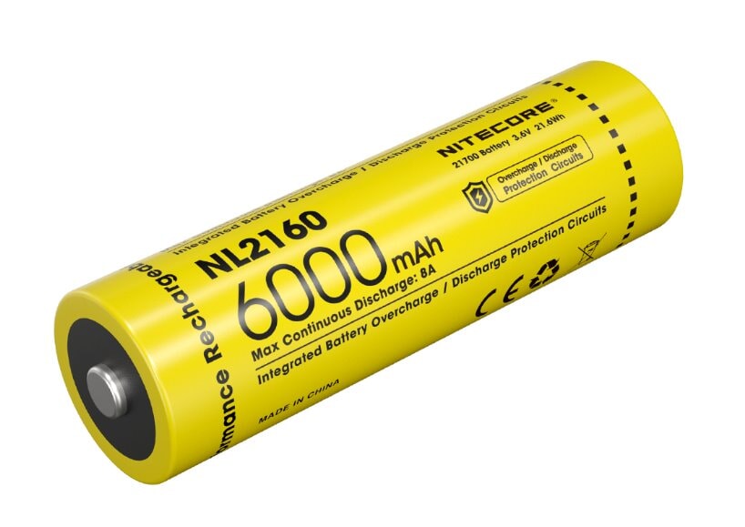 Nitecore NL2160 21700 Li-ion Battery 6000mAh Rechargeable Batteries Nitecore