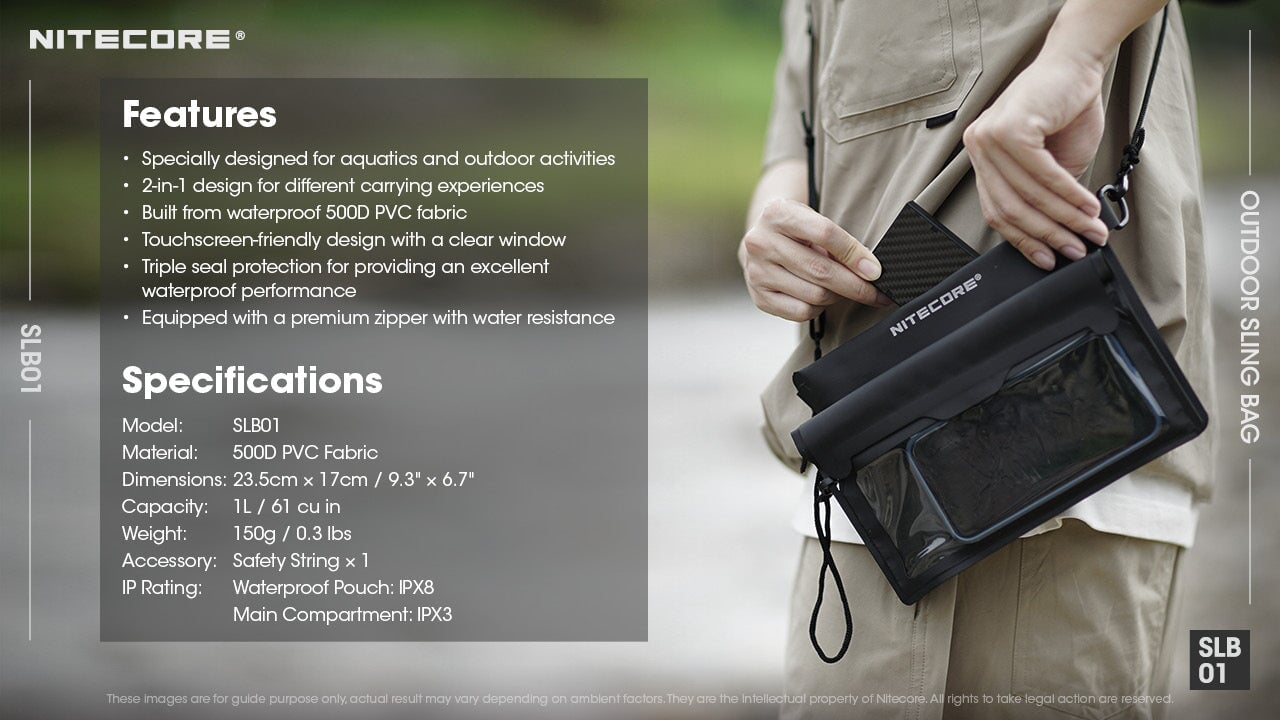 Nitecore SLB01 Outdoor Sling Bag Luggage & Bags Nitecore