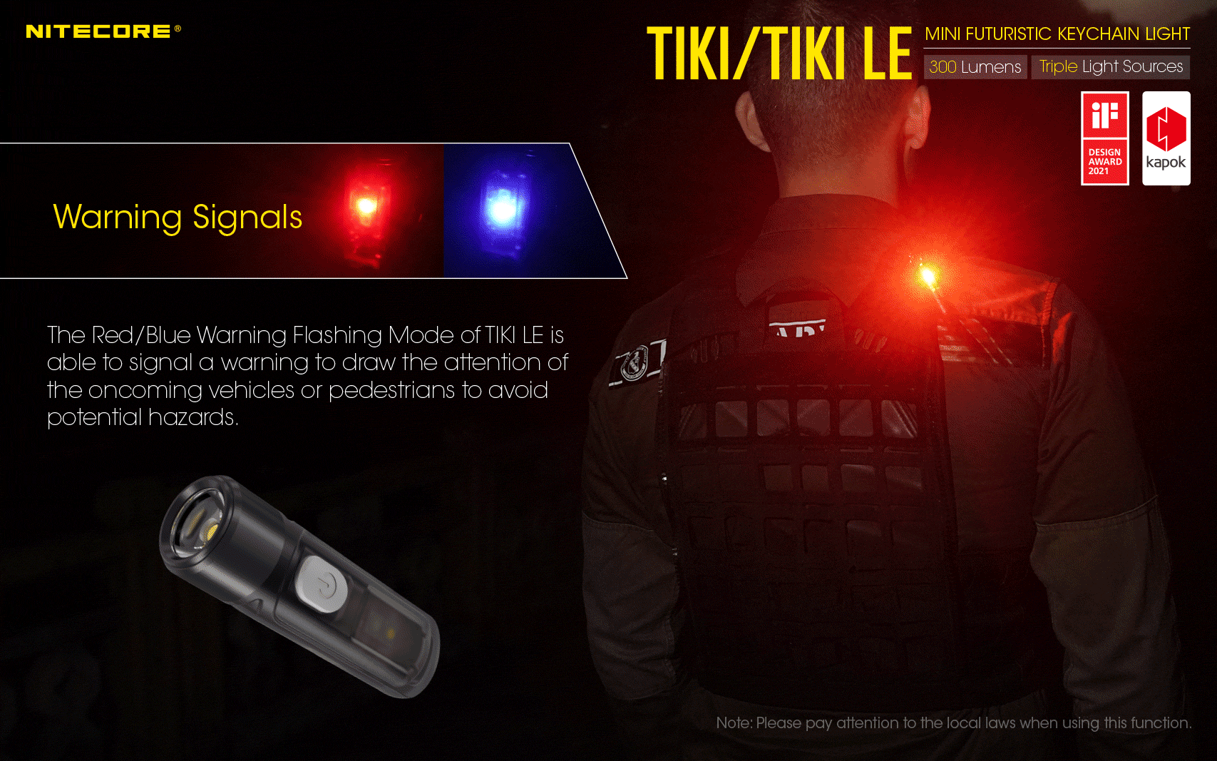 Nitecore TIKI LE USB-C Rechargeable Keychain Flashlight Keychain LED Flashlight Nitecore