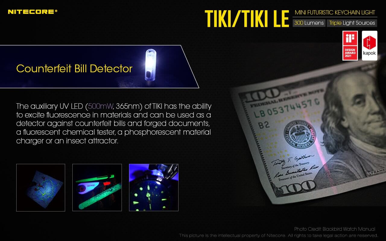 Nitecore TIKI LE USB-C Rechargeable Keychain Flashlight