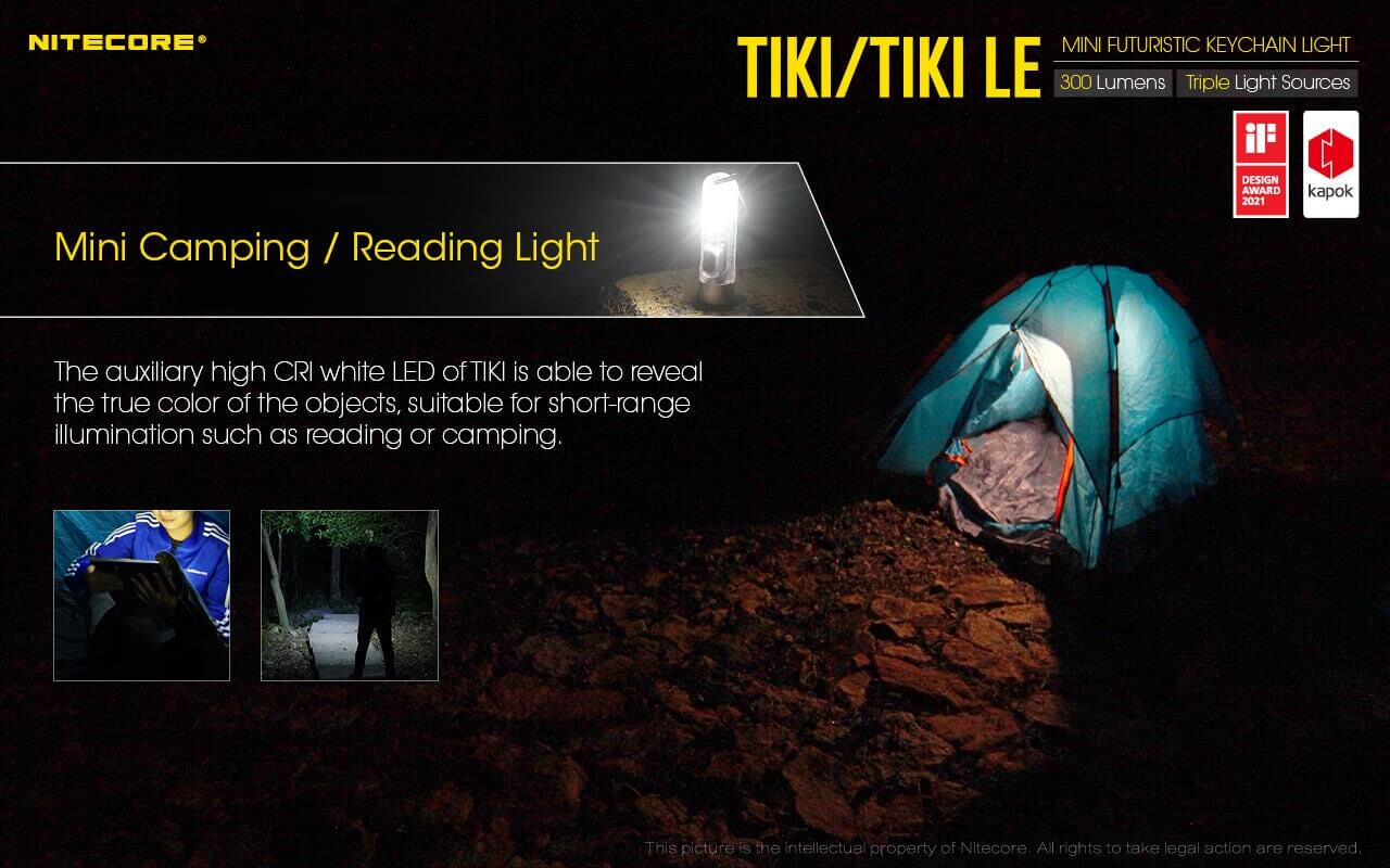 Nitecore TIKI LE USB-C Rechargeable Keychain Flashlight
