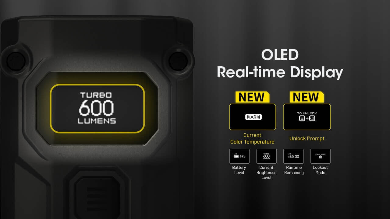 Nitecore Tini 3 600 Lumen Rechargeable Keychain Flashlight