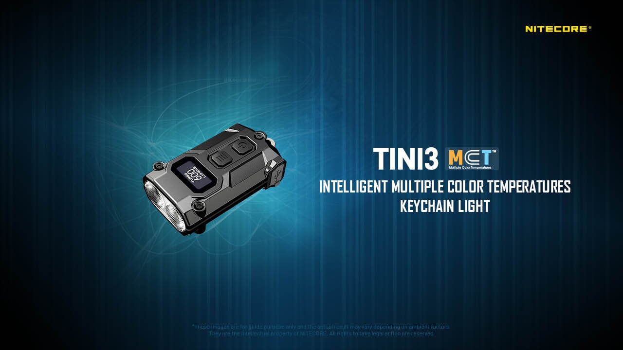 Nitecore Tini 3 600 Lumen Rechargeable Keychain Flashlight Keychain LED Flashlight Nitecore